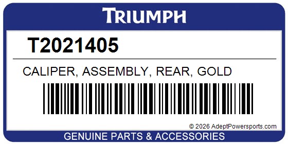 Triumph T2021405 Caliper, Assembly, Rear, Gold