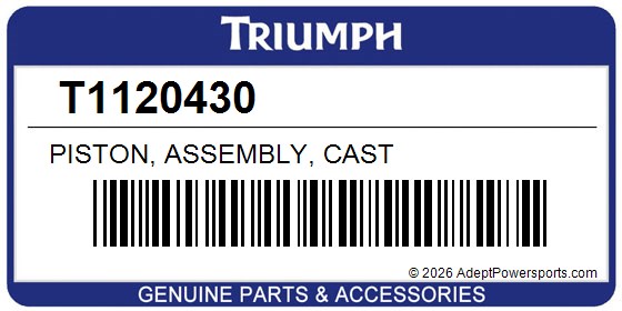 Triumph T1120430 Piston, Assembly, Cast