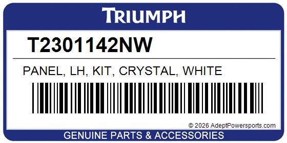 Triumph T2301142NW Panel, Lh, Kit, Crystal, White