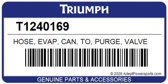 Triumph T1240169 Hose, Evap, Can, To, Purge, Valve
