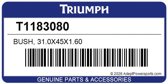 Triumph T1183080 Bush, 31.0X45x1.60