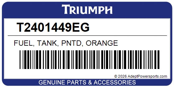 Triumph T2401449EG Fuel, Tank, Pntd, Orange
