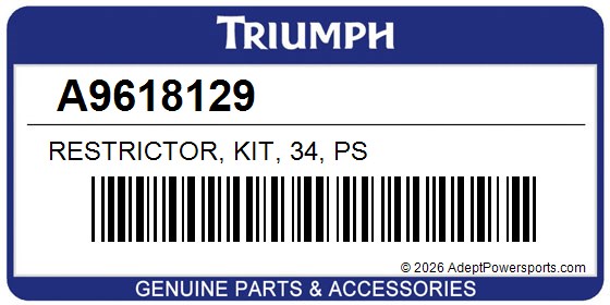 Triumph A9618129 Restrictor, Kit, 34, Ps