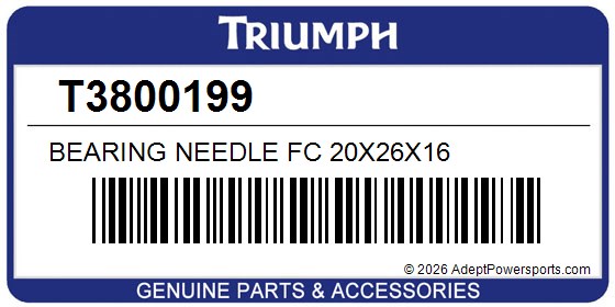 Triumph T3800199 Bearing Needle Fc 20X26x16