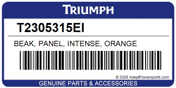 Triumph T2305315EI Beak, Panel, Intense, Orange