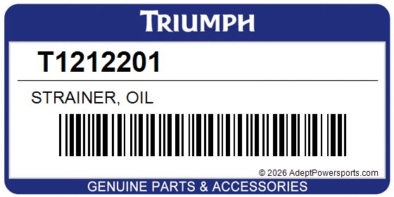 Triumph T1212201 Strainer, Oil