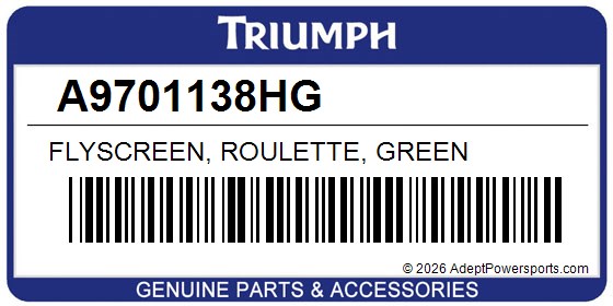 Triumph A9701138HG Flyscreen, Roulette, Green