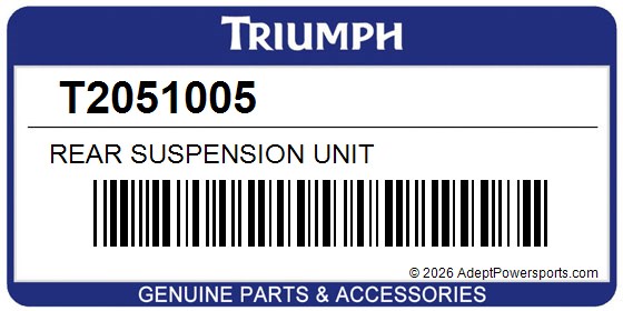 Triumph T2051005 Rear Suspension Unit