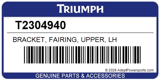 Triumph T2304940 Bracket, Fairing, Upper, Lh