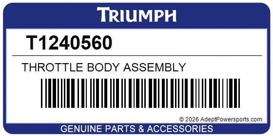 Triumph T1240560 Throttle Body Assembly