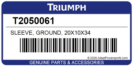 Triumph T2050061 Sleeve, Ground, 20X10x34