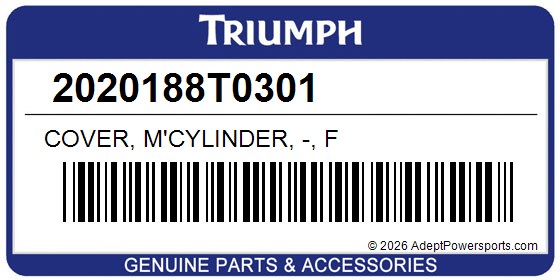 Triumph 2020188T0301 Cover, M'cylinder, -, F