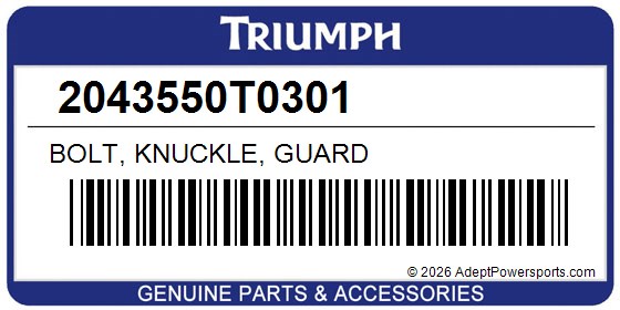 Triumph 2043550T0301 Bolt, Knuckle, Guard