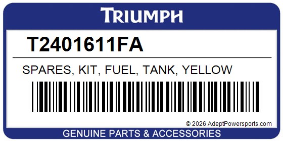 Triumph T2401611FA Spares, Kit, Fuel, Tank, Yellow