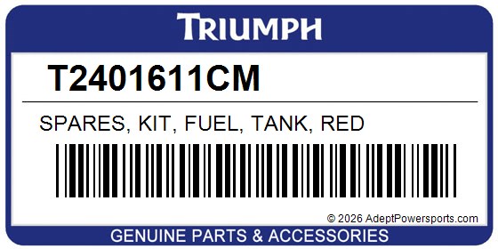 Triumph T2401611CM Spares, Kit, Fuel, Tank, Red