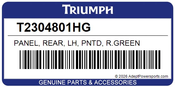 Triumph T2304801HG Panel, Rear, Lh, Pntd, R.Green