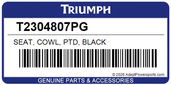 Triumph T2304807PG Seat, Cowl, Ptd, Black