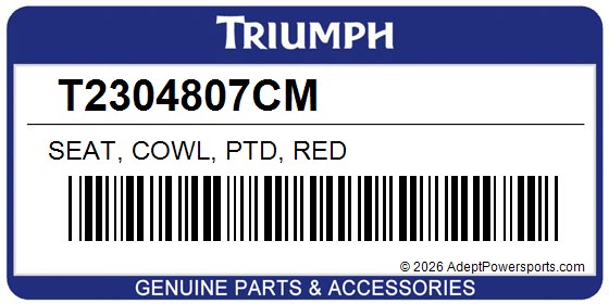 Triumph T2304807CM Seat, Cowl, Ptd, Red