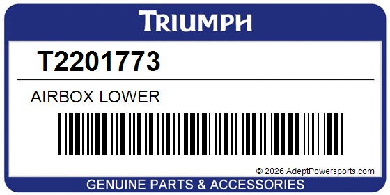 Triumph T2201773 Airbox Lower