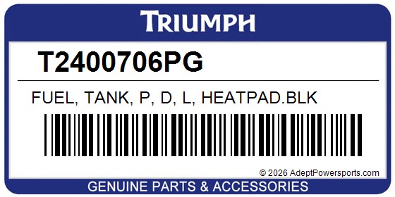 Triumph T2400706PG Fuel, Tank, P, D, L, Heatpad.Blk