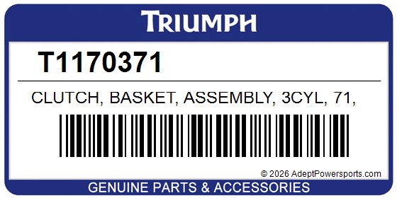 Triumph T1170371 Clutch, Basket, Assembly, 3Cyl, 71, T