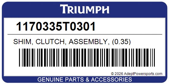 Triumph 1170335T0301 Shim, Clutch, Assembly, (0.35)
