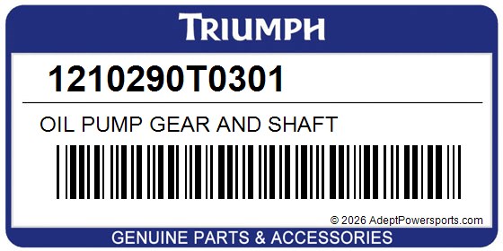 Triumph 1210290T0301 Oil Pump Gear And Shaft