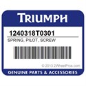 Triumph 1240318T0301 Spring, Pilot, Screw