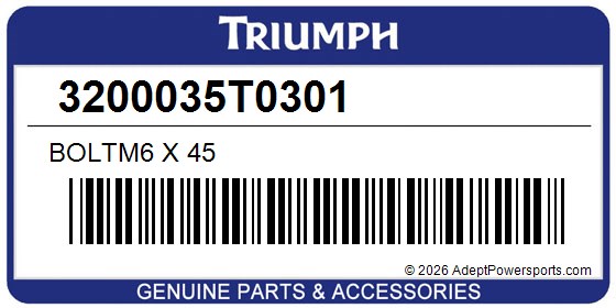Triumph 3200035T0301 Boltm6 X 45
