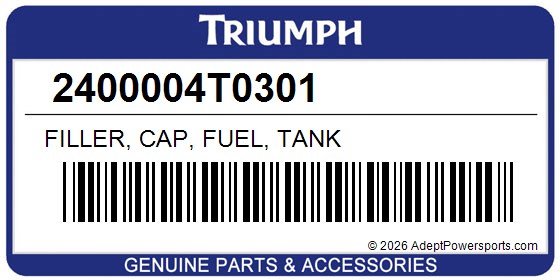 Triumph 2400004T0301 Filler, Cap, Fuel, Tank