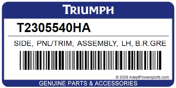 Triumph T2305540HA Side, Pnl/Trim, Assembly, Lh, B.R.Gree