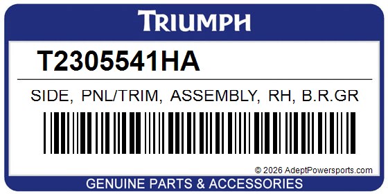 Triumph T2305541HA Side, Pnl/Trim, Assembly, Rh, B.R.Gree