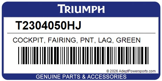 Triumph T2304050HJ Cockpit, Fairing, Pnt, Laq, Green