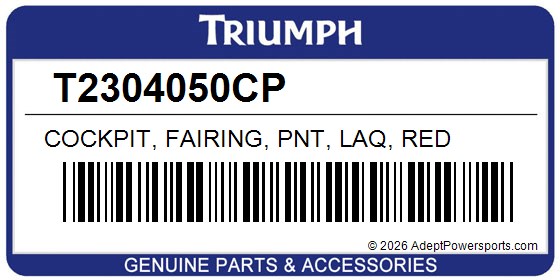 Triumph T2304050CP Cockpit, Fairing, Pnt, Laq, Red