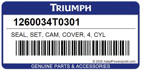 Triumph 1260034T0301 Seal, Set, Cam, Cover, 4, Cyl
