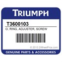 Triumph T3600103 O, Ring, Adjuster, Screw