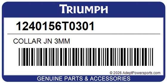 Triumph 1240156T0301 Collar Jn 3Mm