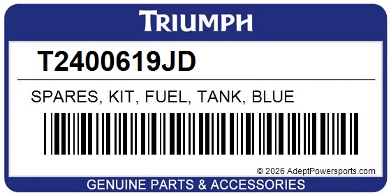 Triumph T2400619JD Spares, Kit, Fuel, Tank, Blue