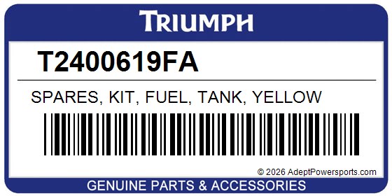 Triumph T2400619FA Spares, Kit, Fuel, Tank, Yellow
