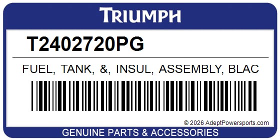 Triumph T2402720PG Fuel, Tank, &, Insul, Assembly, Black