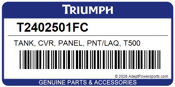 Triumph T2402501FC Tank, Cvr, Panel, Pnt/Laq, T500