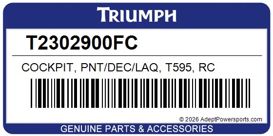 Triumph T2302900FC Cockpit, Pnt/Dec/Laq, T595, Rc