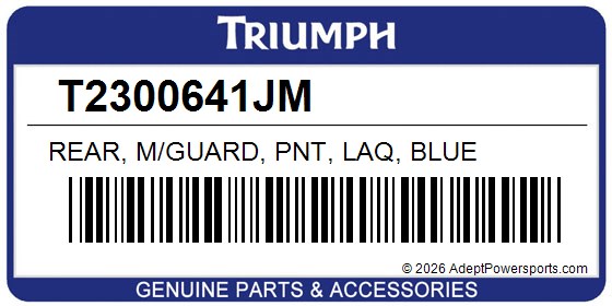 Triumph T2300641JM Rear, M/Guard, Pnt, Laq, Blue