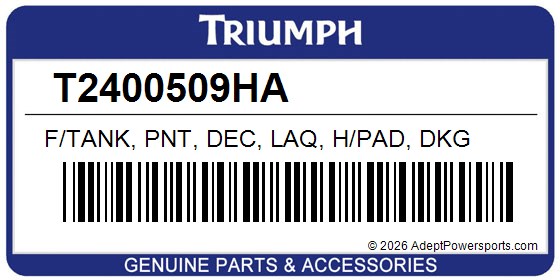Triumph T2400509HA F/Tank, Pnt, Dec, Laq, H/Pad, Dkg