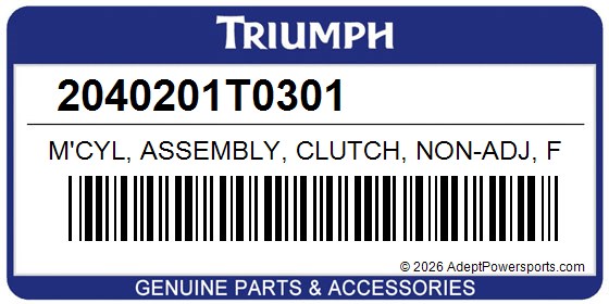Triumph 2040201T0301 M'cyl, Assembly, Clutch, Non-Adj, F