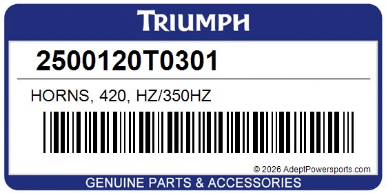 Triumph 2500120T0301 Horns, 420, Hz/350Hz