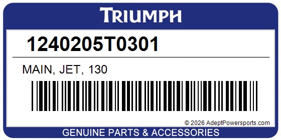Triumph 1240205T0301 Main, Jet, 130