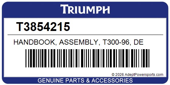 Triumph T3854215 Handbook, Assembly, T300-96, De