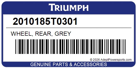 Triumph 2010185T0301 Wheel, Rear, Grey