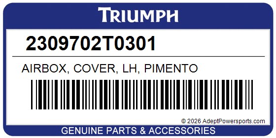 Triumph 2309702T0301 Airbox, Cover, Lh, Pimento